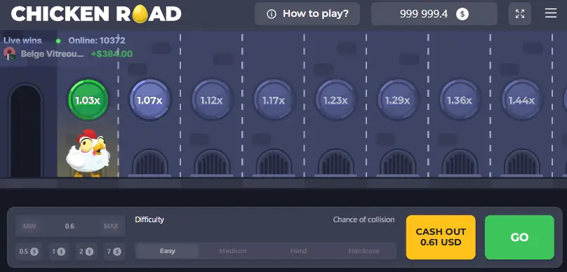 Juego del pollo de casino